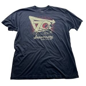 In N Out Burger 70th Anniversary T Shirt Men's XL‎ Retro Car 1948 2018 Black